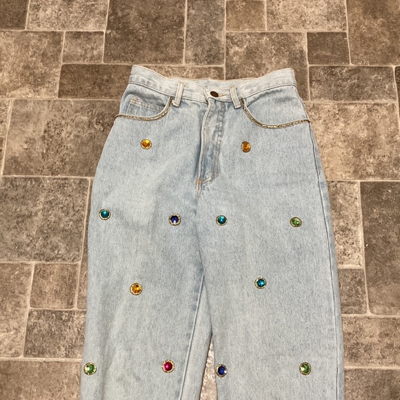 🎊HP🎊 Vintage rhinestone jeans - Picture 2 of 7